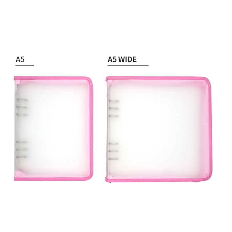 Yudaeng - Wide A5 - Translucent Zipper Square Cover Binder