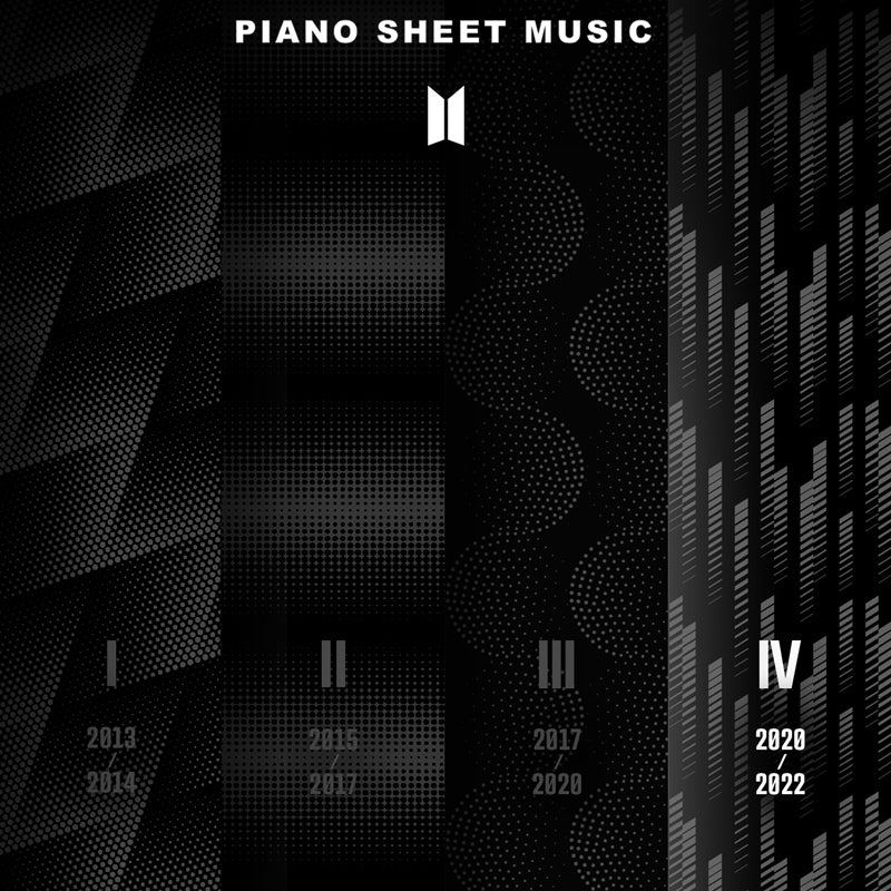 BTS - Piano Sheet Music <BTS Anthology 1,2,3,4>