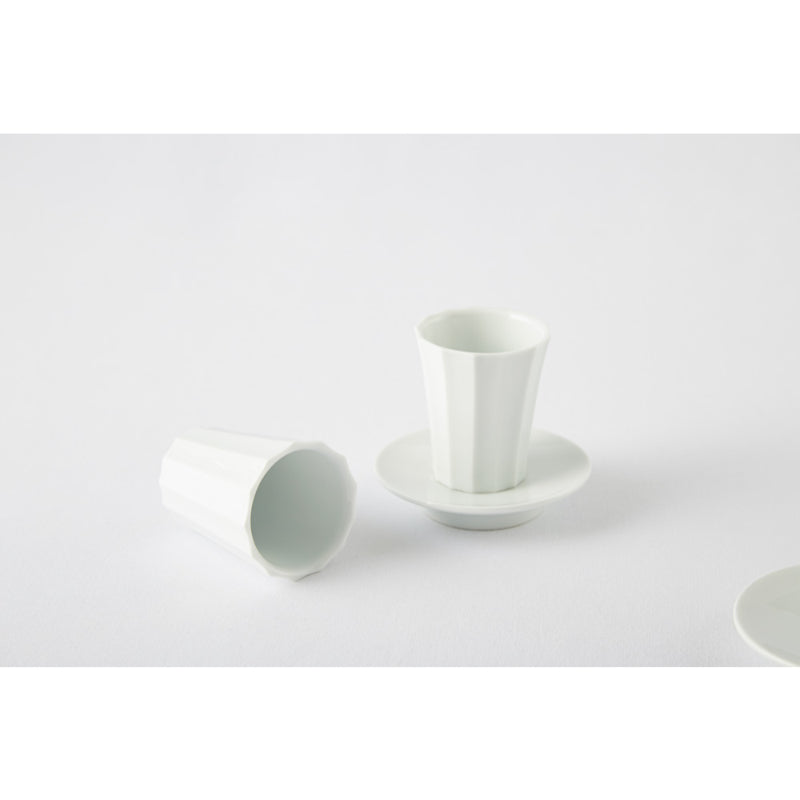 Chaora - White Porcelain Angle Tea Cup Set