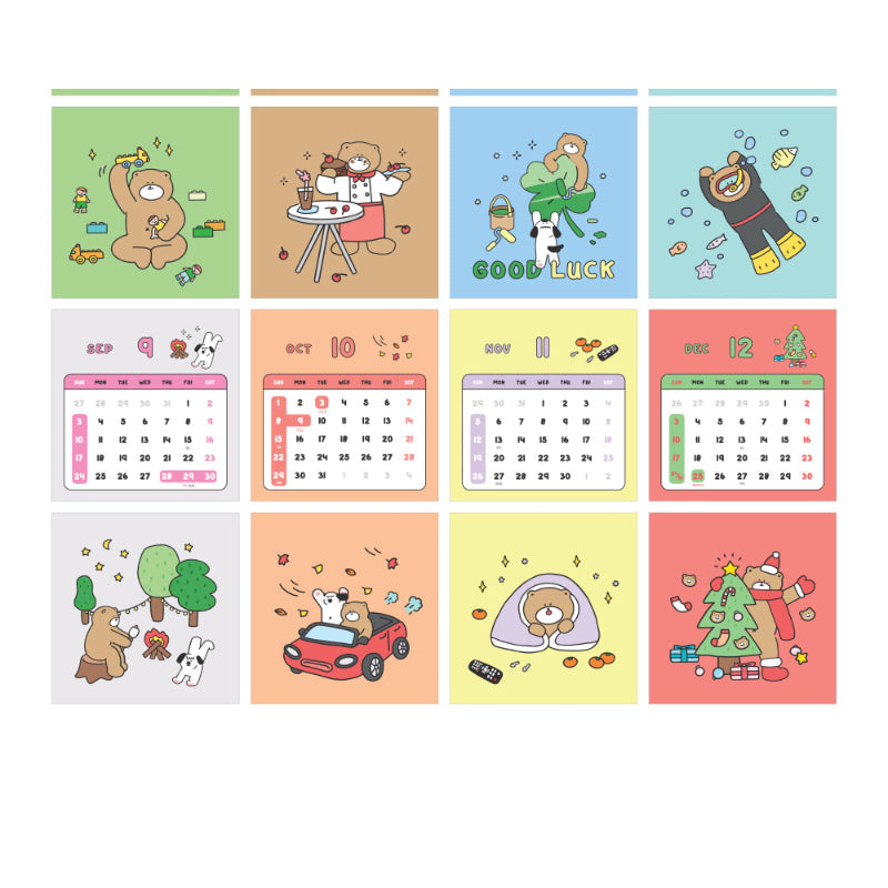 Momopop - 2023 Lovely Bear Desk Calendar