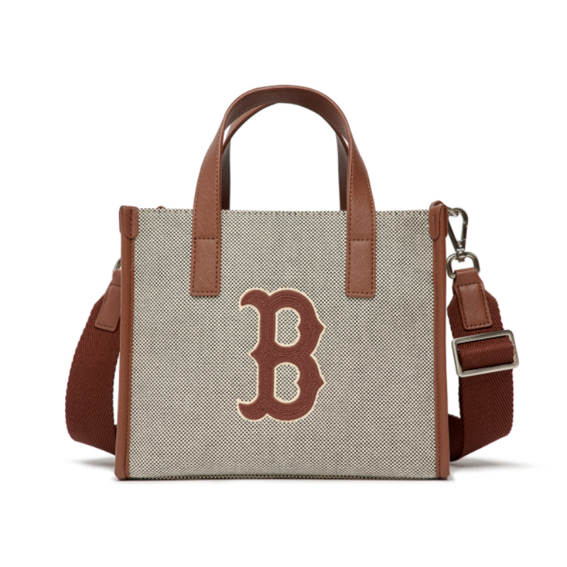 MLB Korea - Basic Big Logo Canvas Small Tote Bag 43BRD - Boston Red Sox