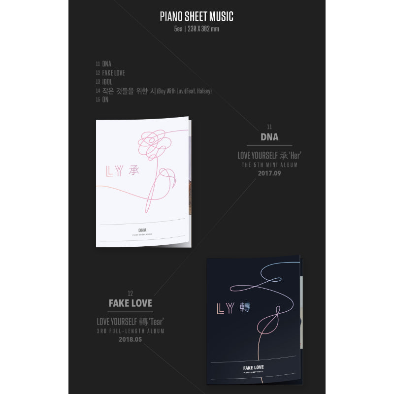 BTS - Piano Sheet Music <BTS Anthology 1,2,3,4>