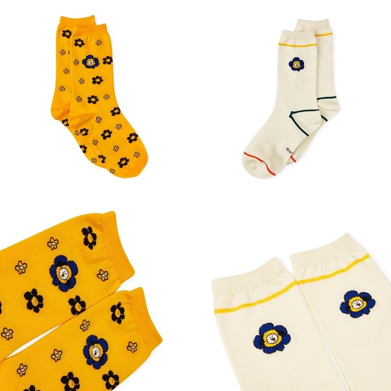 BT21 - Flower Collection - Hollow Socks Set - 2 Packs