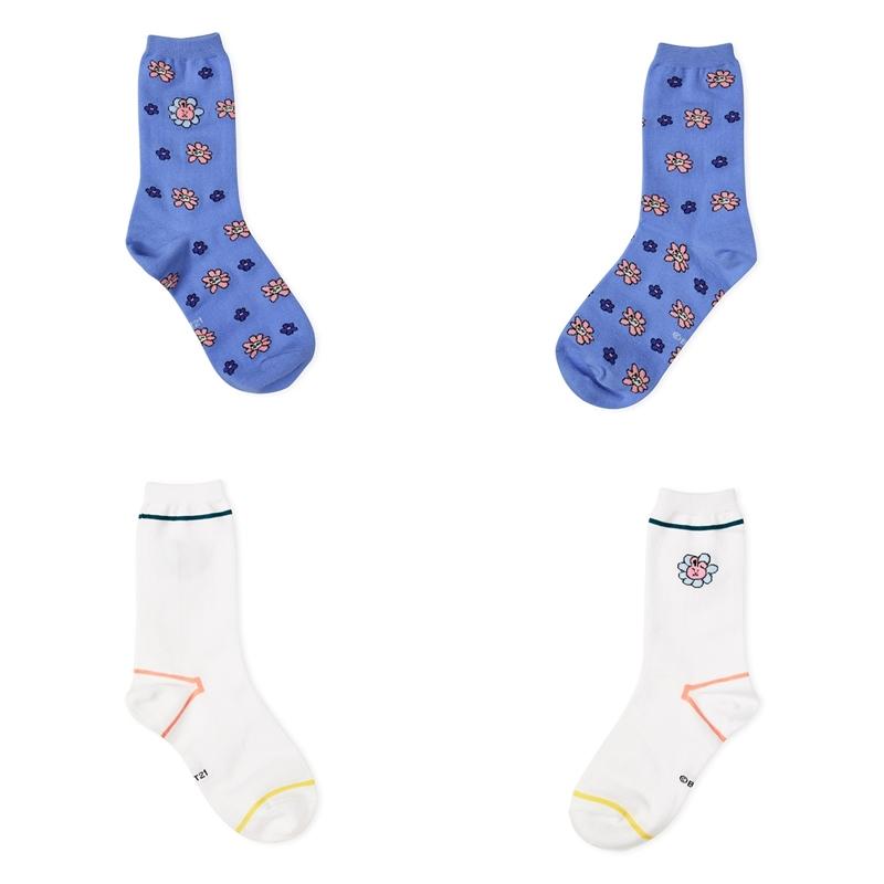 BT21 - Flower Collection - Hollow Socks Set - 2 Packs