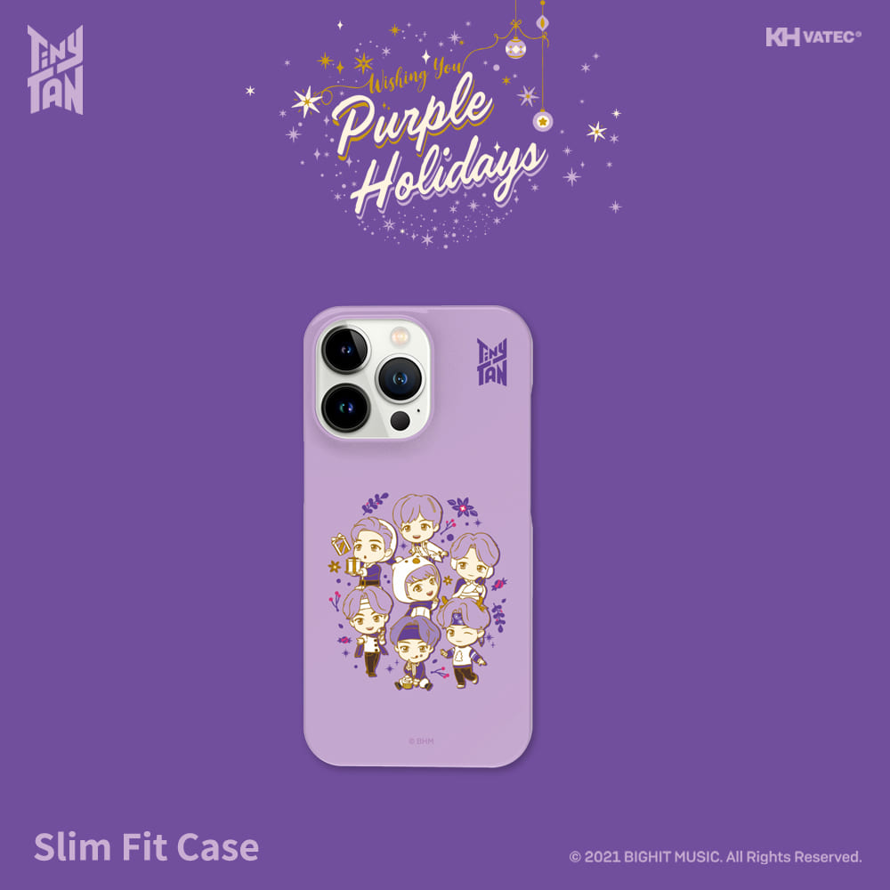 BTS - TinyTAN Purple Holidays Slim Fit Phone Case