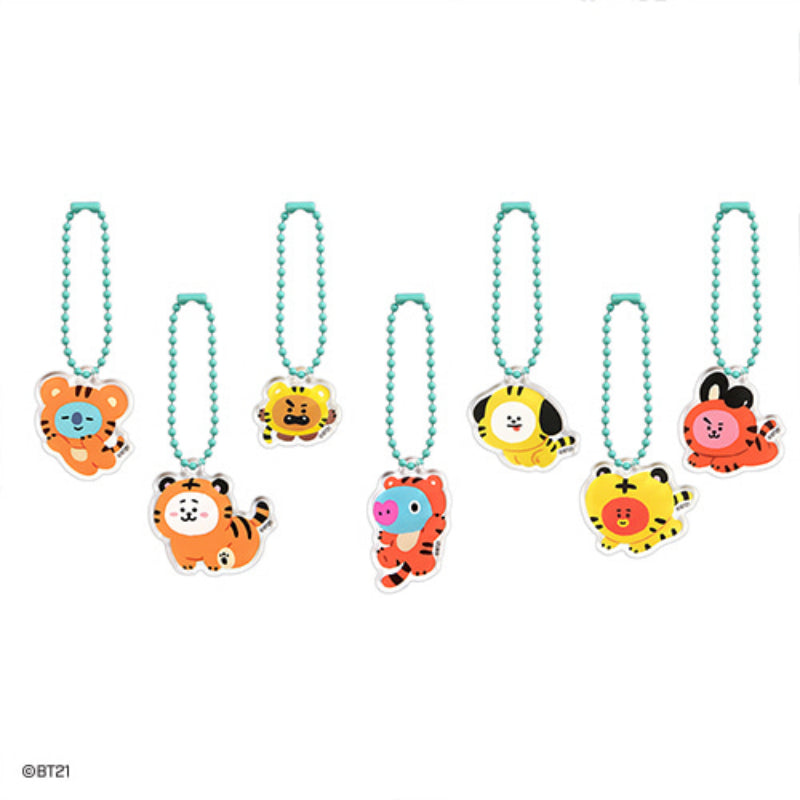 Monopoly X BT21 - Acrylic Simple Key Ring - Tiger