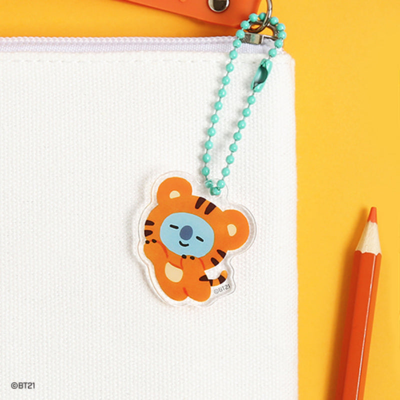 Monopoly X BT21 - Acrylic Simple Key Ring - Tiger