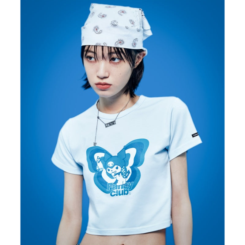 FANCY X KUROMI - Crop Tee