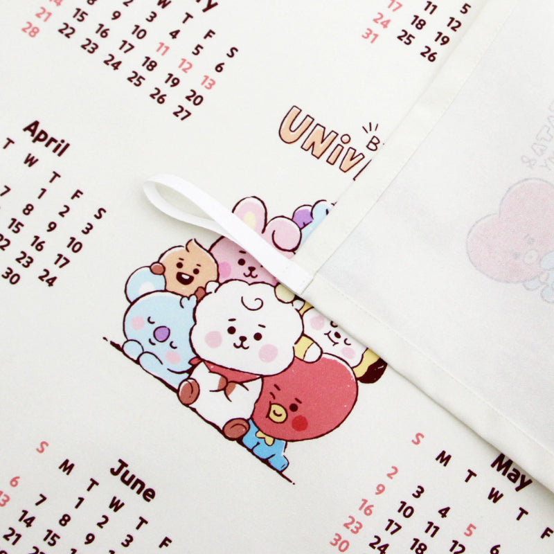 NARA HOME DECO X BT21- Sketch Fabric Calendar