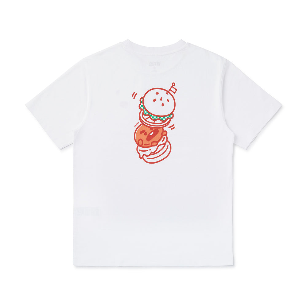 BT21 - BITE - Fast Food - Short Sleeve Polo T-shirt - Shooky