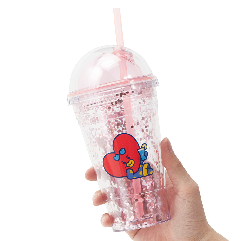 BT21 - Bon Voyage Ice Glitter Tumbler - Tata