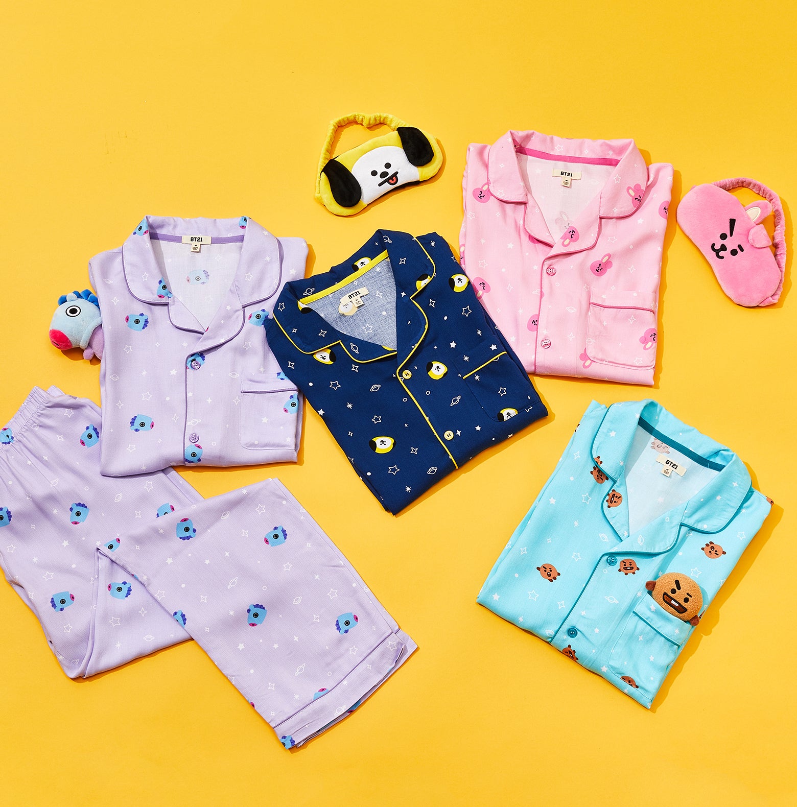 BT21 Pattern Pajama Set Cooky Harumio