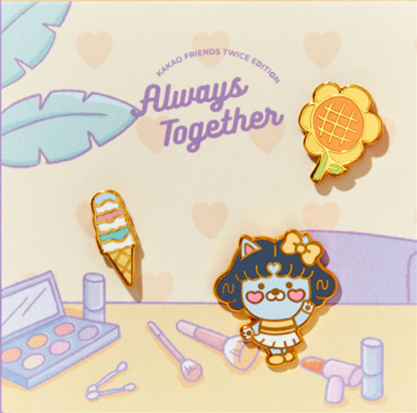 Kakao Friends - TWICE Edition Pin Badges