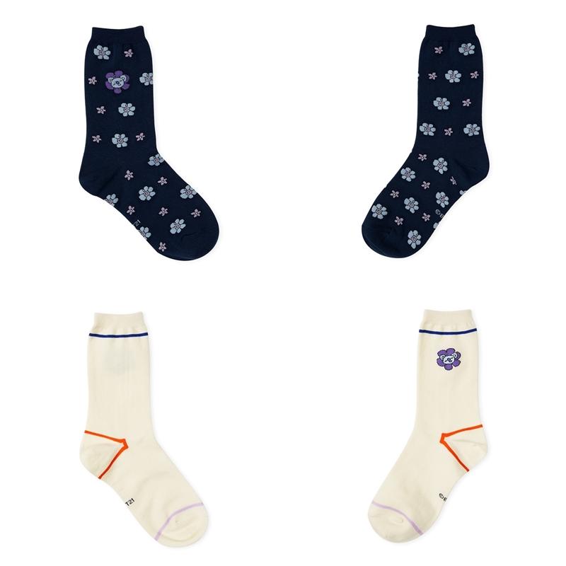 BT21 - Flower Collection - Hollow Socks Set - 2 Packs