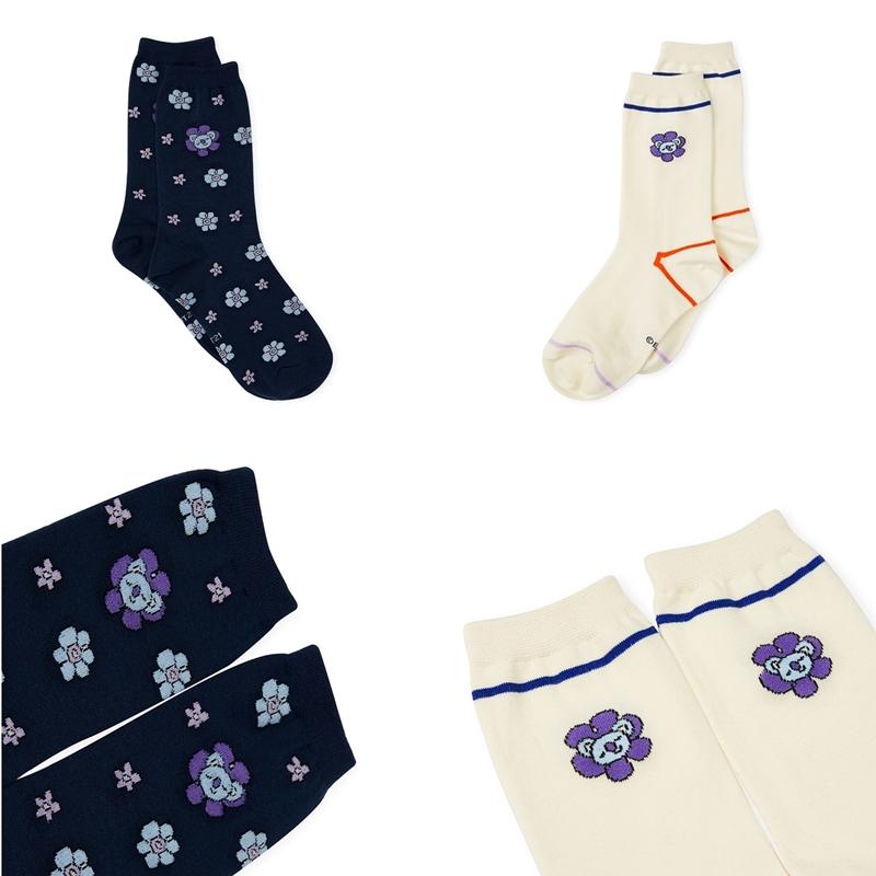 BT21 - Flower Collection - Hollow Socks Set - 2 Packs