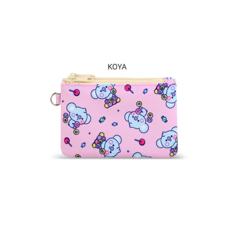 BT21 Little Buddy Baby Double Pockets Pencil Case Pouch