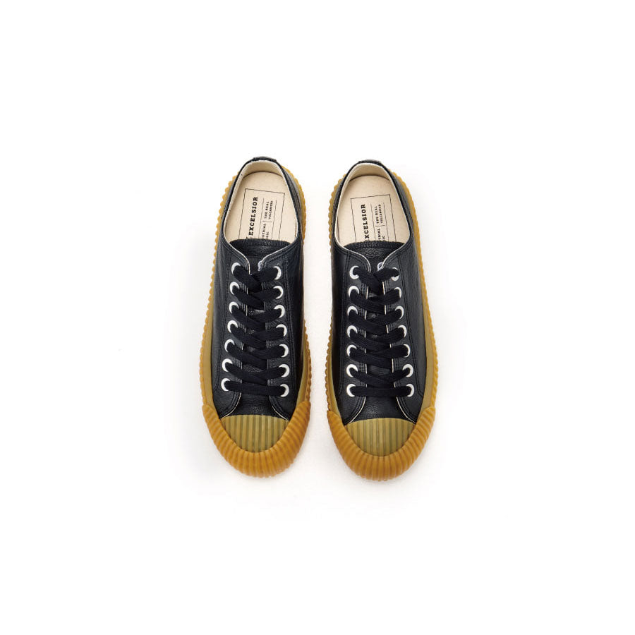 EXCELSIOR BOLT Low-Top Goat Leather - Black/Gum