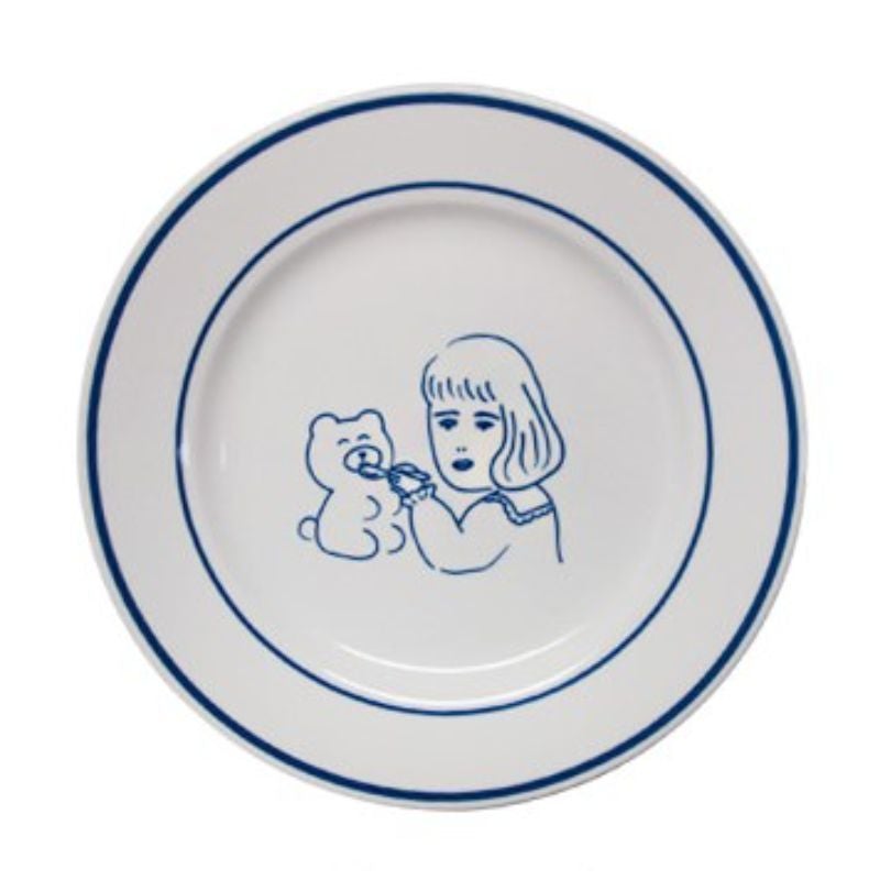 1537 - Teddy and Lucy Plate