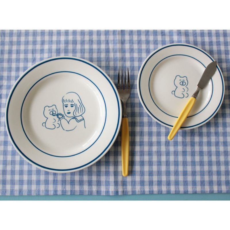 1537 - Teddy and Lucy Plate