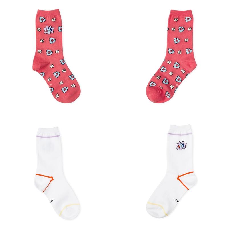 BT21 - Flower Collection - Hollow Socks Set - 2 Packs