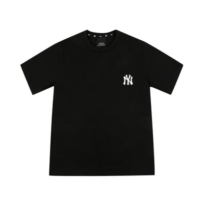 MLB Korea Part Monogram Collar Tee Shirt NY Yankees Black