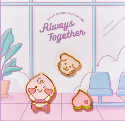 Kakao Friends - TWICE Edition Pin Badges