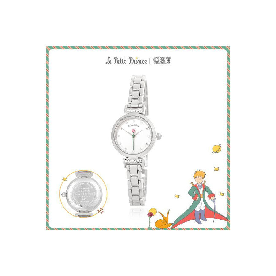 Le Petit Prince x OST - One Rose Silver Metal Watch