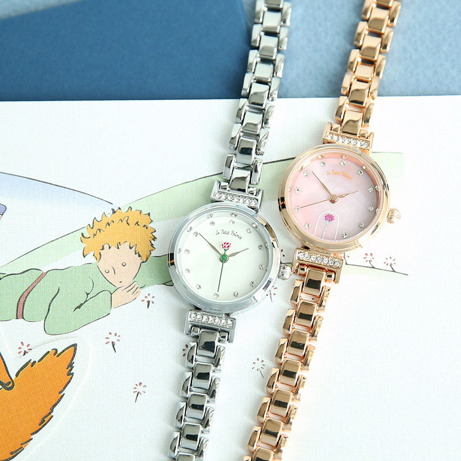 Le Petit Prince x OST - One Rose Silver Metal Watch