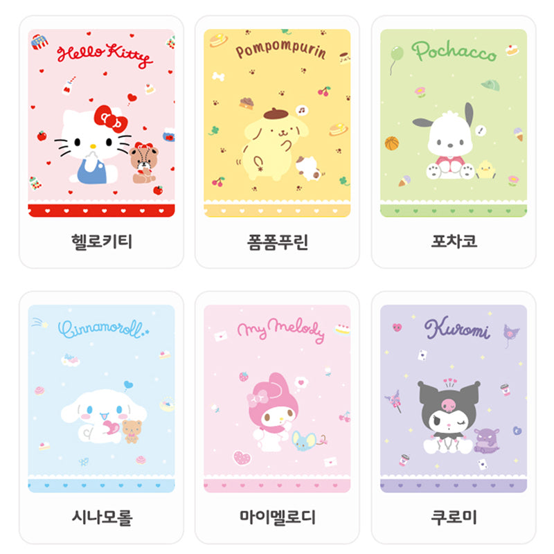 Yudaeng - A5 - Sanrio Translucent Zipper 6 Holes Diary Binder Zipper Bag Set