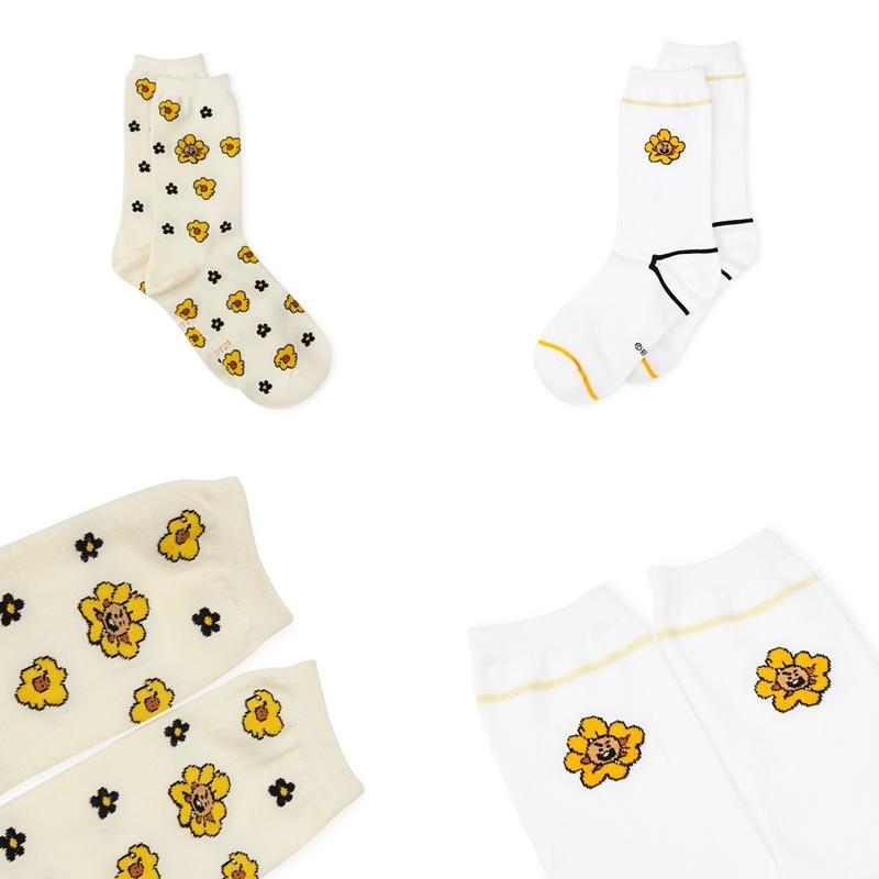 BT21 - Flower Collection - Hollow Socks Set - 2 Packs