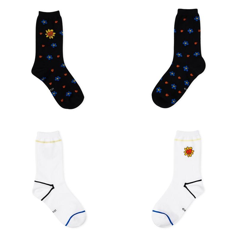 BT21 - Flower Collection - Hollow Socks Set - 2 Packs