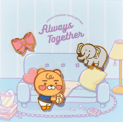 Kakao Friends - TWICE Edition Pin Badges